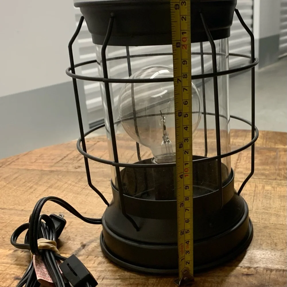 Rustic Black Metal Lantern